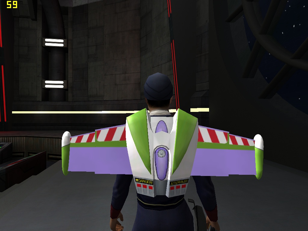 The normal version of the Buzz Lightyear jetpack.