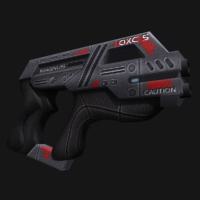 A tiny itty bitty render of the Carnifex Hand Cannon.