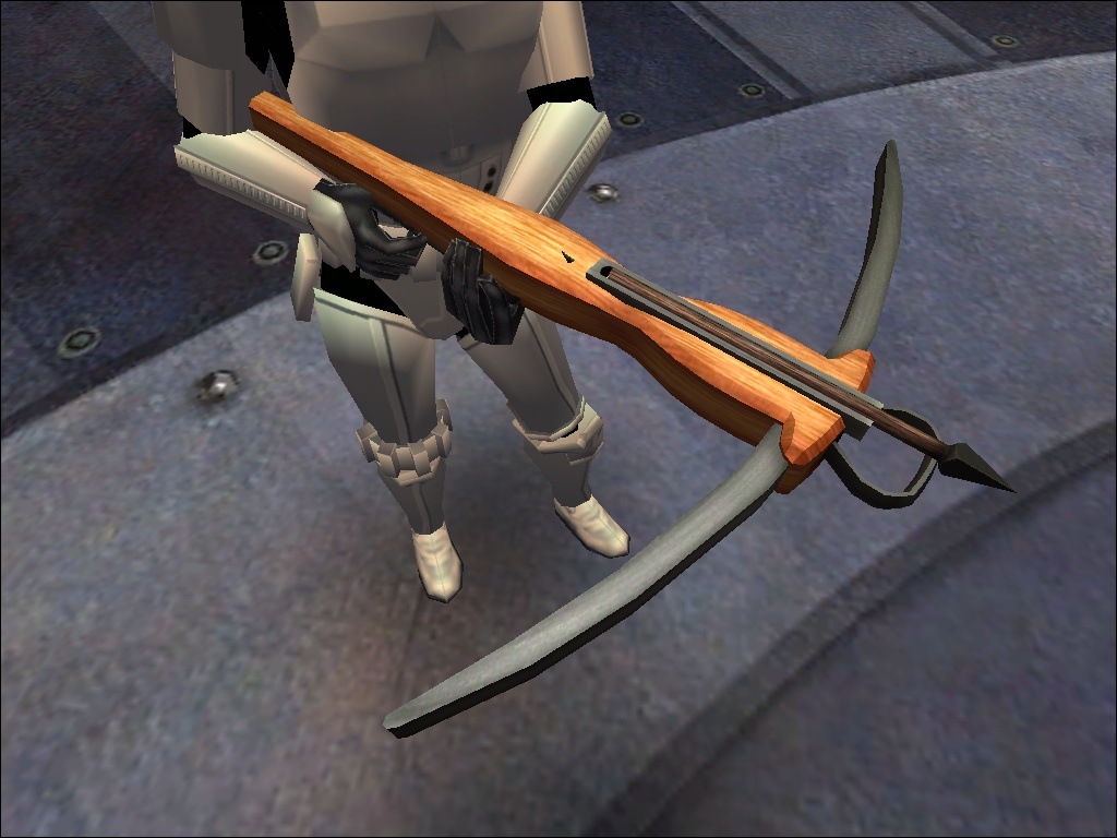 An in-game screenshot of the crossbow.