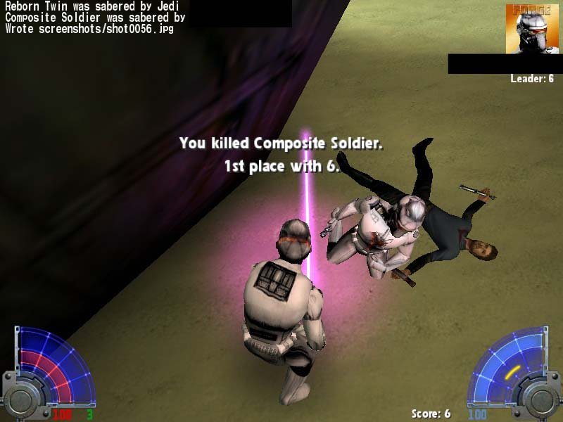 The Composite Soldier skin in-game from the back.