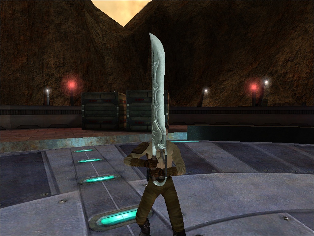 An in-game screenshot of one of the swords.