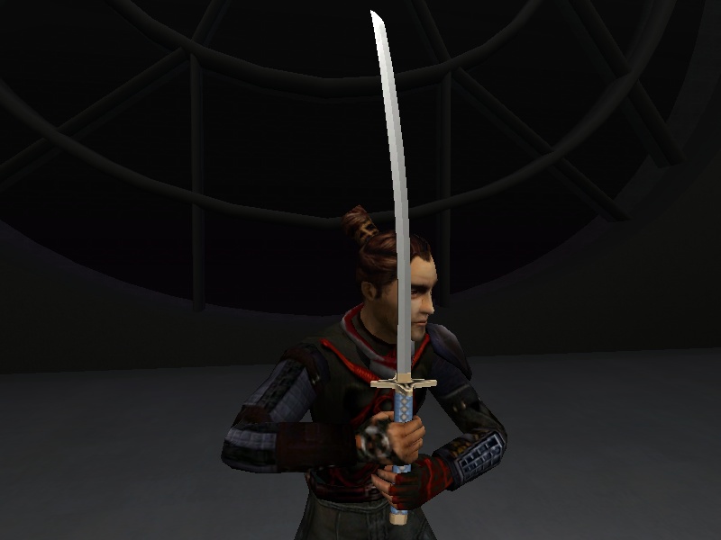 An in-game screenshot of the sword from the side.