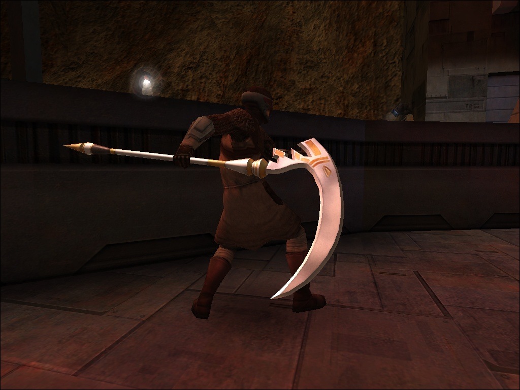 An in-game screenshot of the sword from the side.