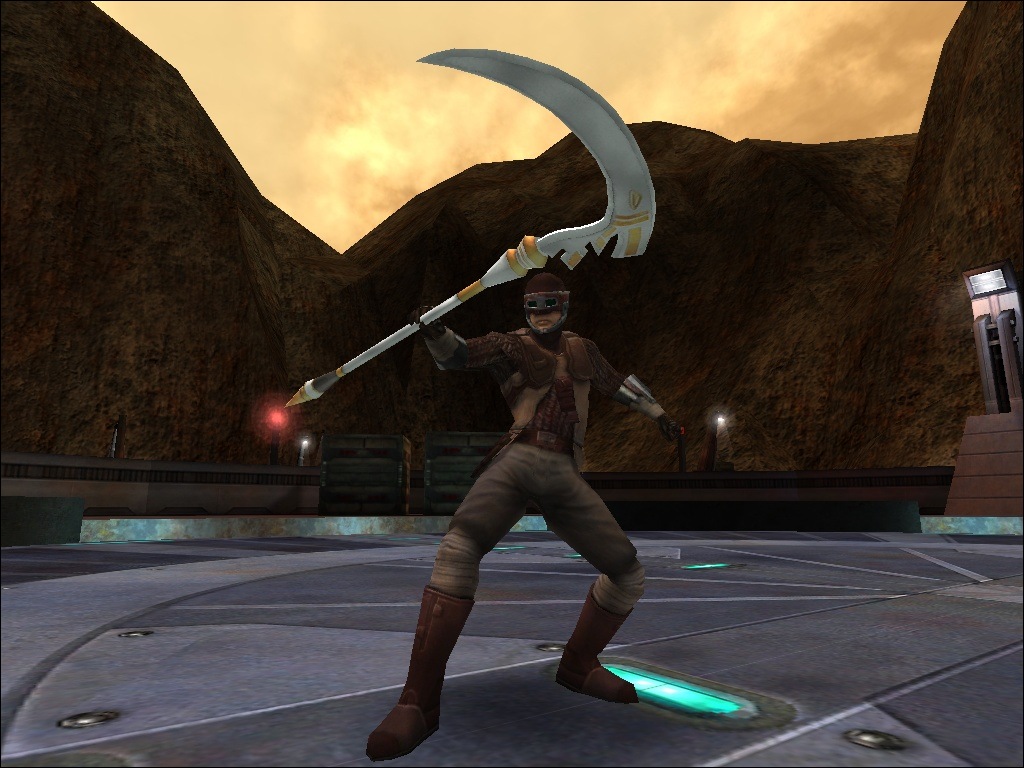 An in-game screenshot of the sword from an angle.