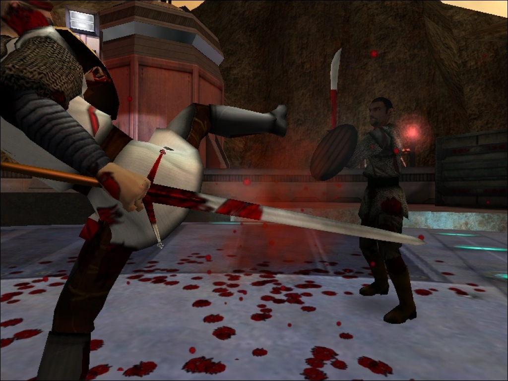 In-game screenshot of a fight sequence using the mod.