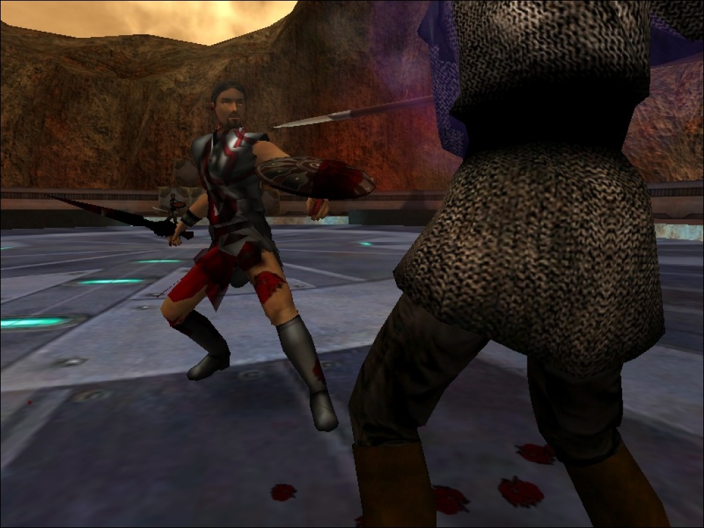 In-game screenshot of a fight sequence using the mod.