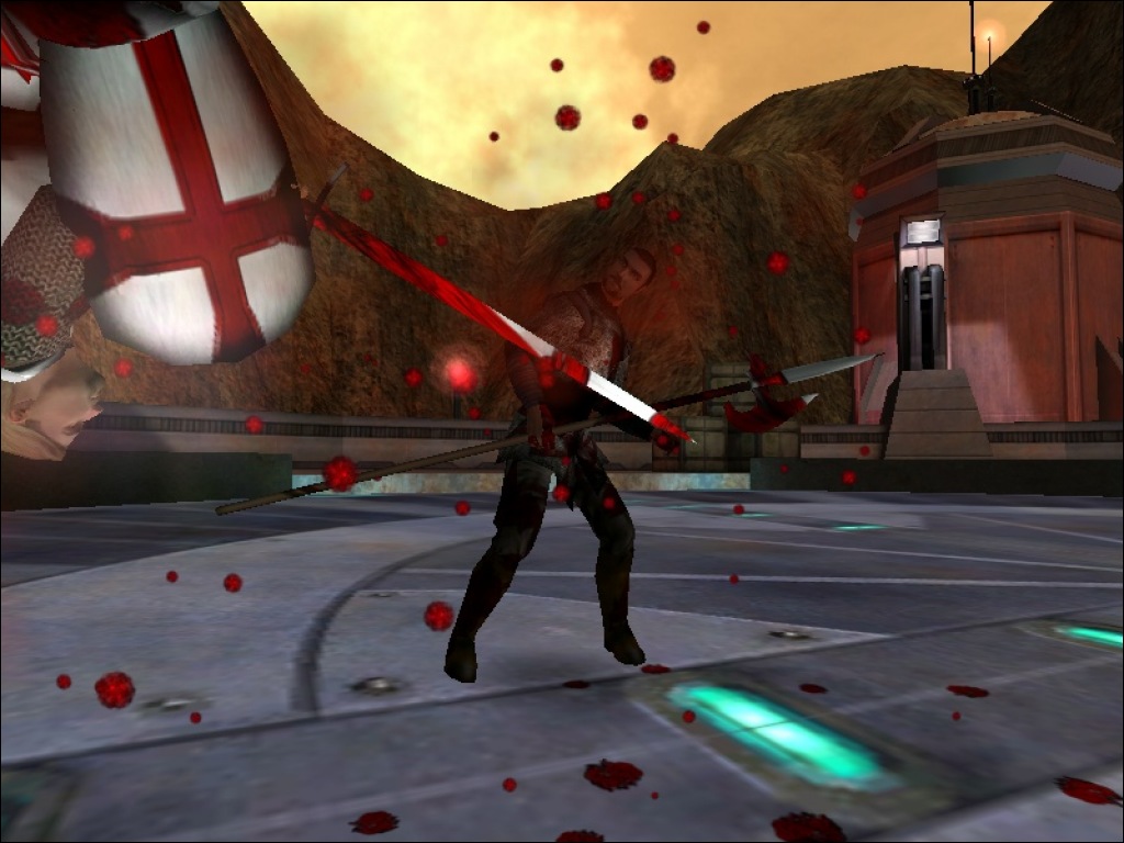 In-game screenshot of a fight sequence using the mod.