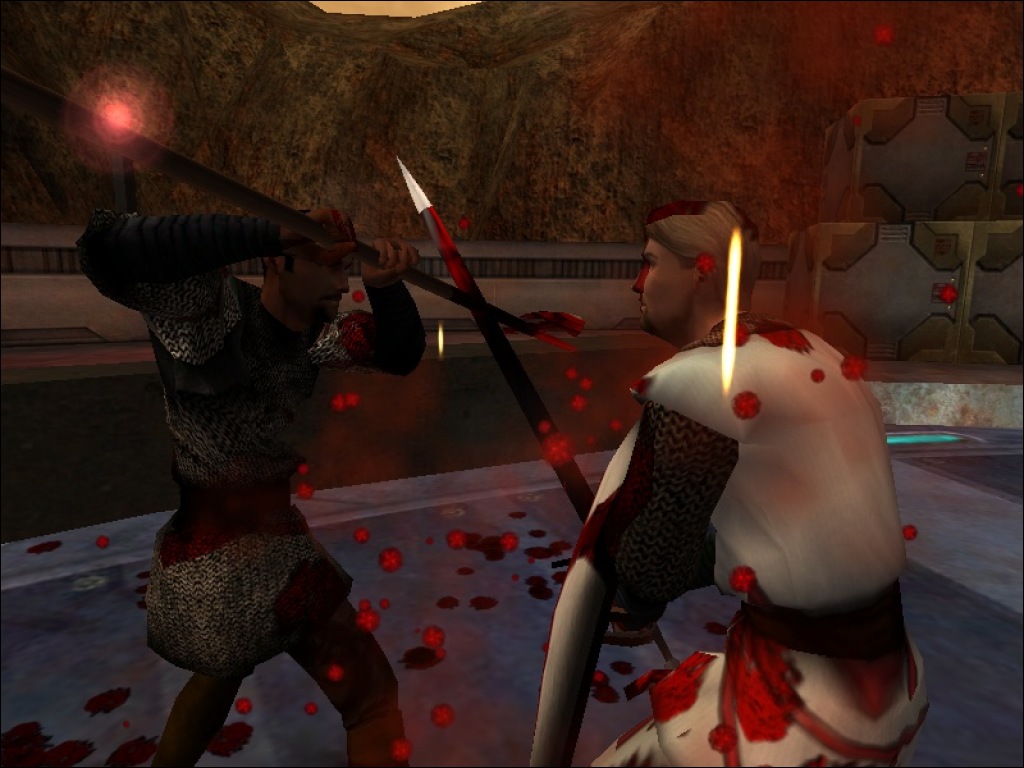 In-game screenshot of a fight sequence using the mod.