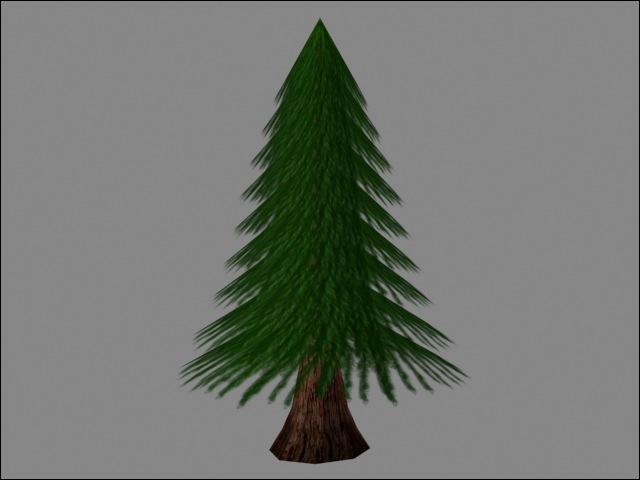 A render of a pine tree.