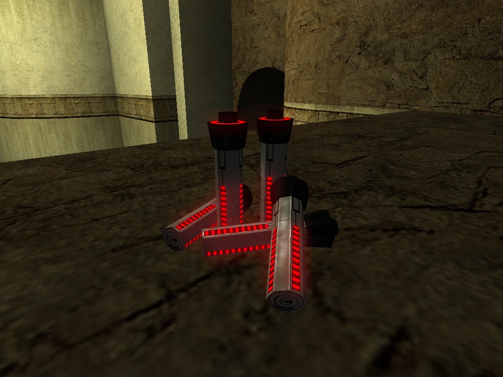 An in-game screenshot showing an up close view of a single thermal clip pickup.
