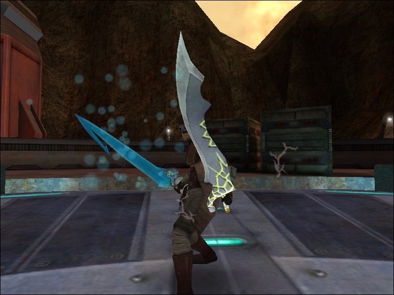 An in-game screenshot showing the Brotherhood and Lightning Steel.