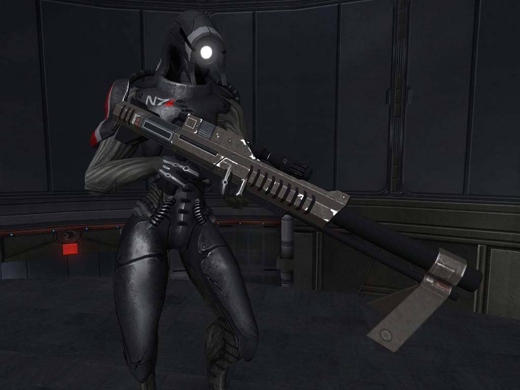 An in-game screenshot of the rifle.
