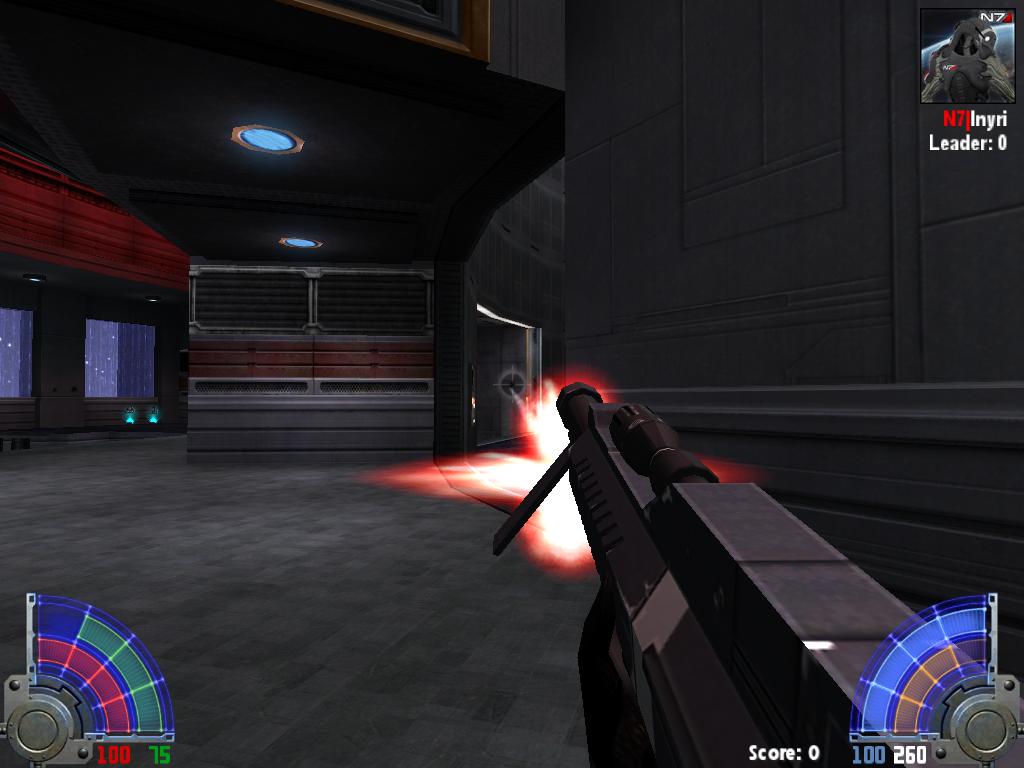 An in-game screenshot of the rifle in third person.